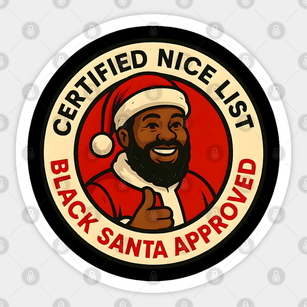Certified Nice List Sticker by UrbanLifeApparel
